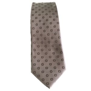 NWT Michael Kors Necktie 100% Taupe Ground Silk 58.5”L X 3.5”W”